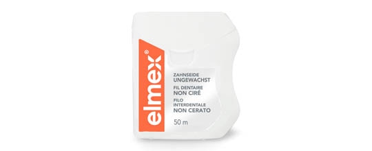 elmex® Zahnseide - ungewachst mit Aminfluorid